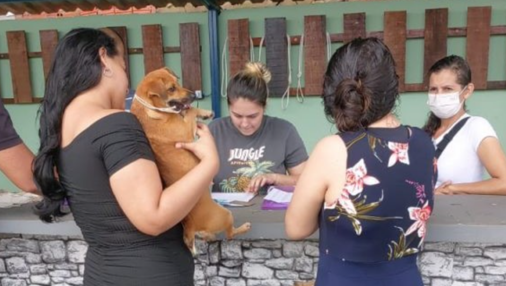 Abrigo de animais no Parque de Exposições é somente para atender as demandas das famílias alagadas ou desabrigadas (Foto: Val Fernandes/Assecom)